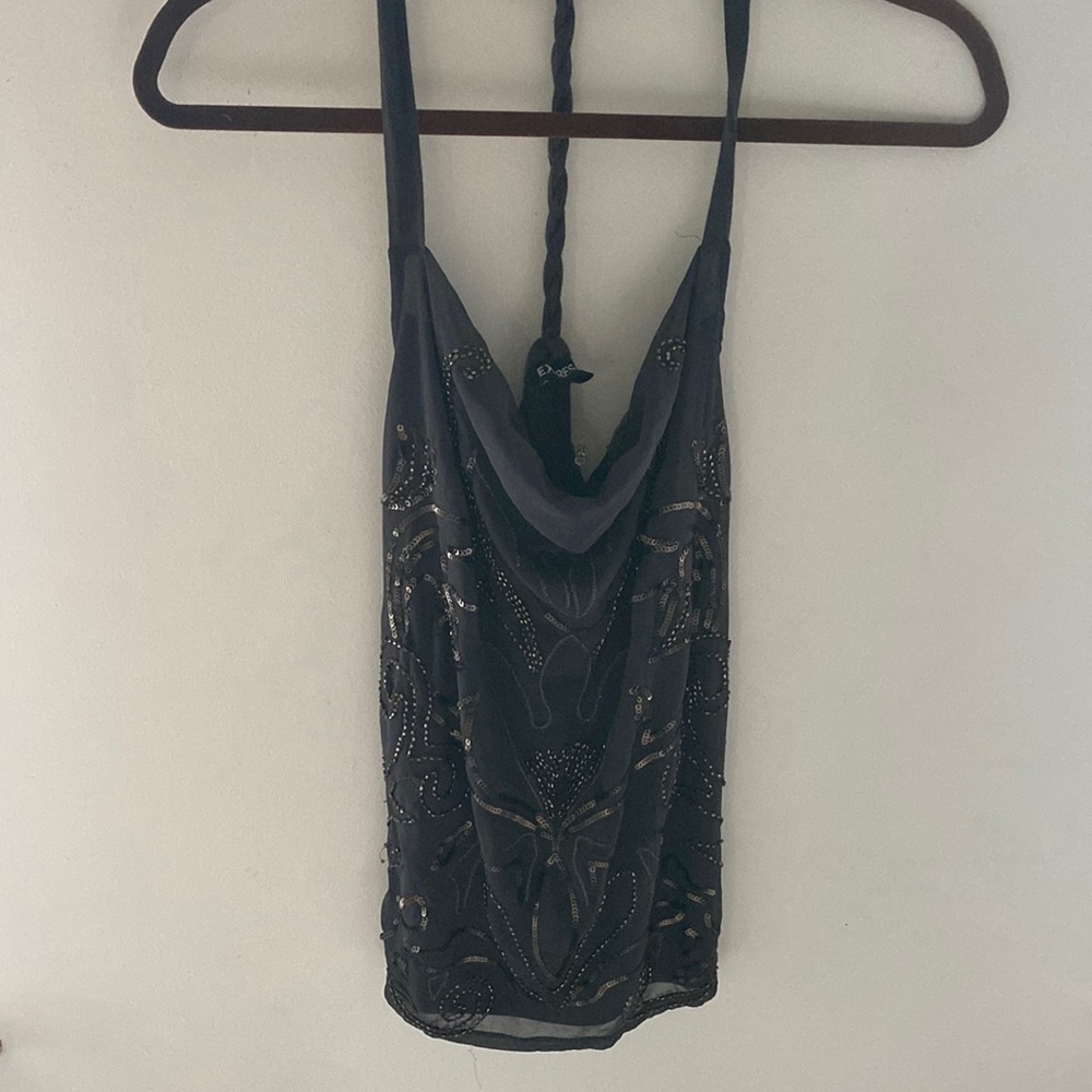 Dark grey express top